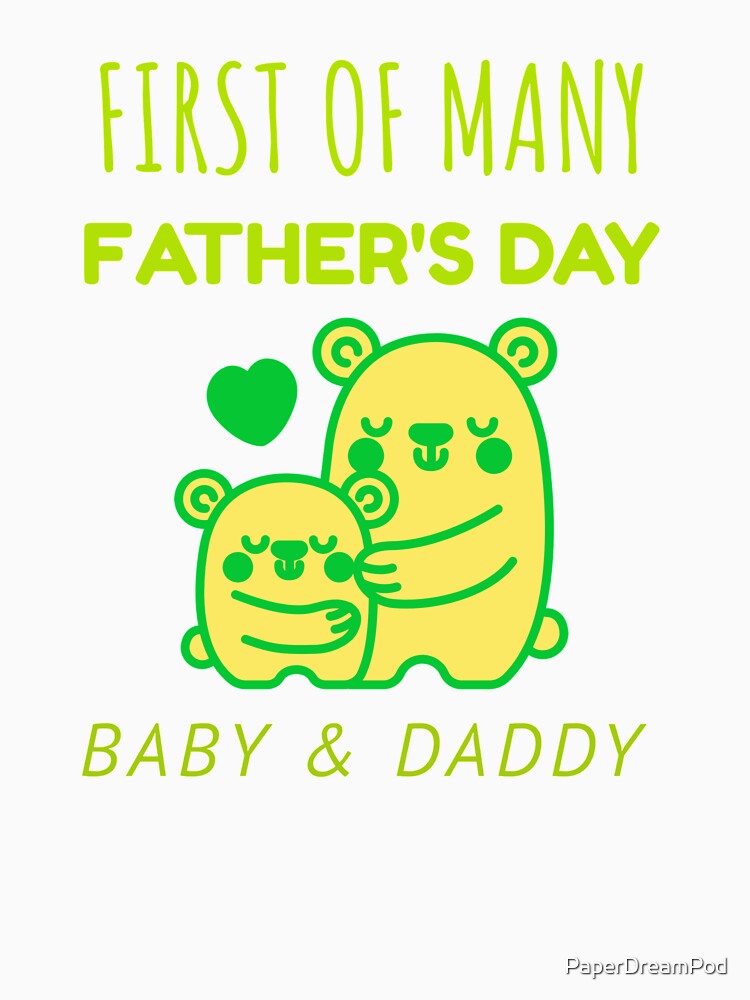 First of many father's day with baby and daddy by PaperDreamPod