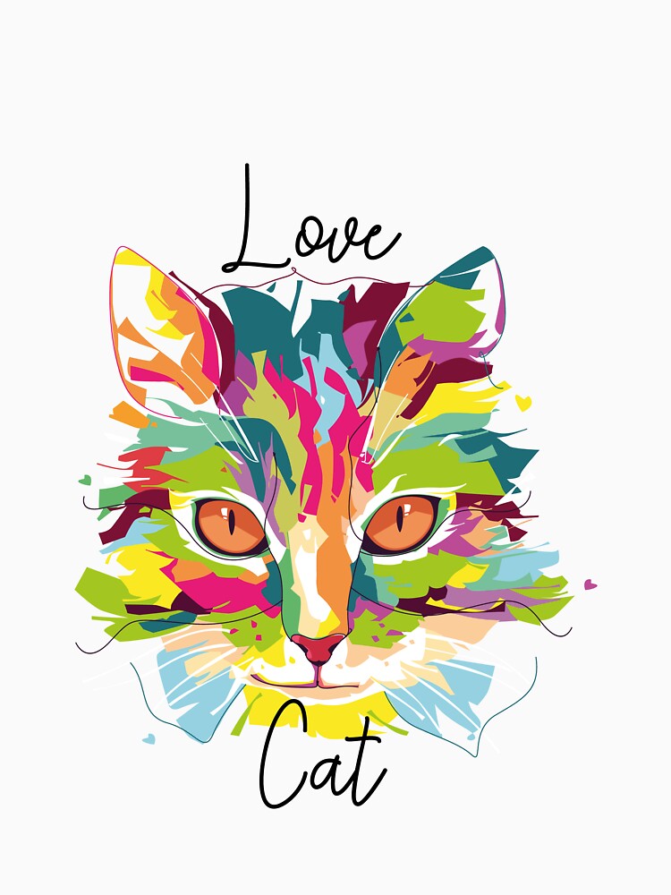 colorful cat by Djetsky