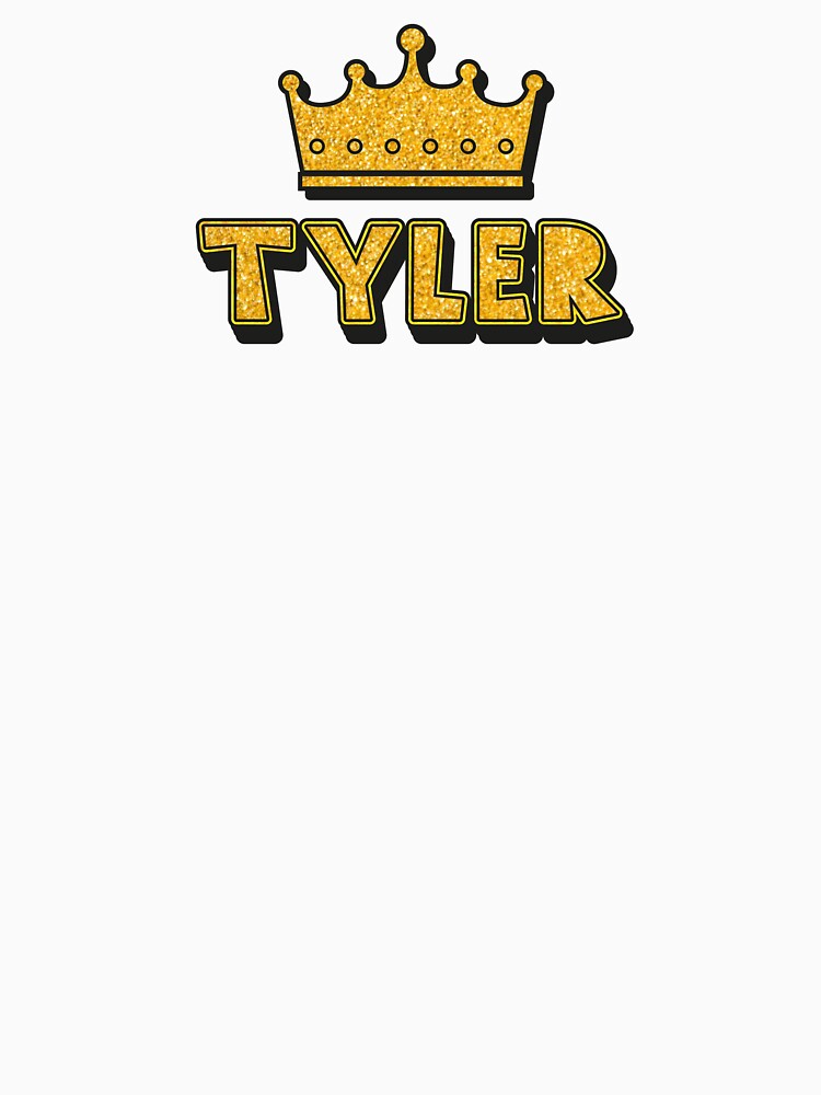 Tyler Personalized Name With Crown - Cool & Funny Custom Gift for Men and Boys by Oussinc