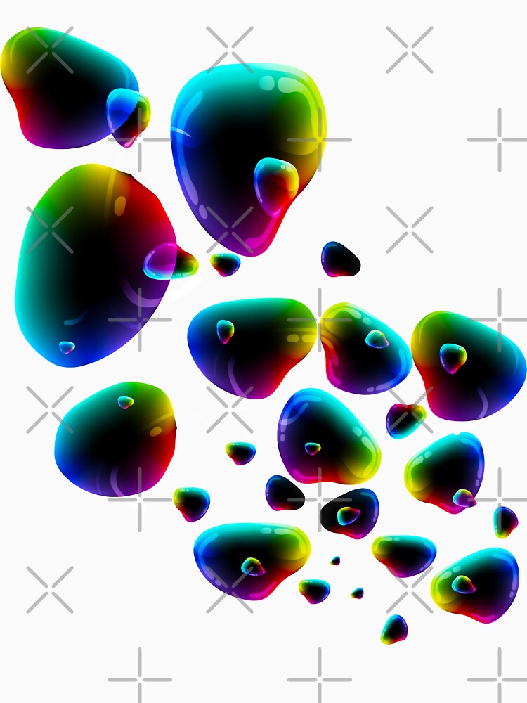 Colorful water bubbles by urban-color