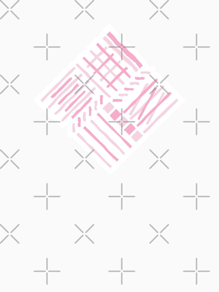 Hand-drawn Crossing Lines Pattern – Pink by RoguePatterns