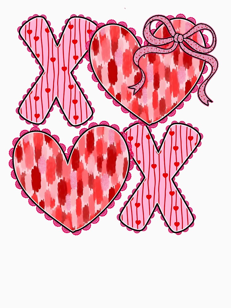 Xoxo Valentine's Day Pink Valentine Heart Valentine's Day by Innokentievic