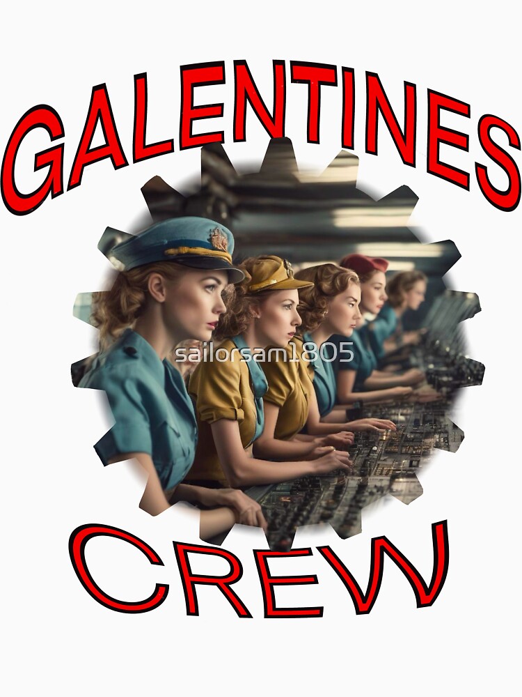 The US Navy American Girls Galentines crew on submarine on Galentines day and Galentines party, gift idea for Galentines day by sailorsam1805