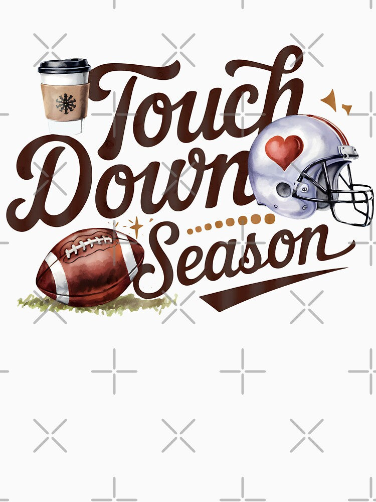 Touch Down Season T-Shirt | Unisex Football Tee, Game Day Apparel, Sports Fan Shirt, Comfy Everyday Wear, Ideal Gift for Football Lovers by DekoDesignsHub