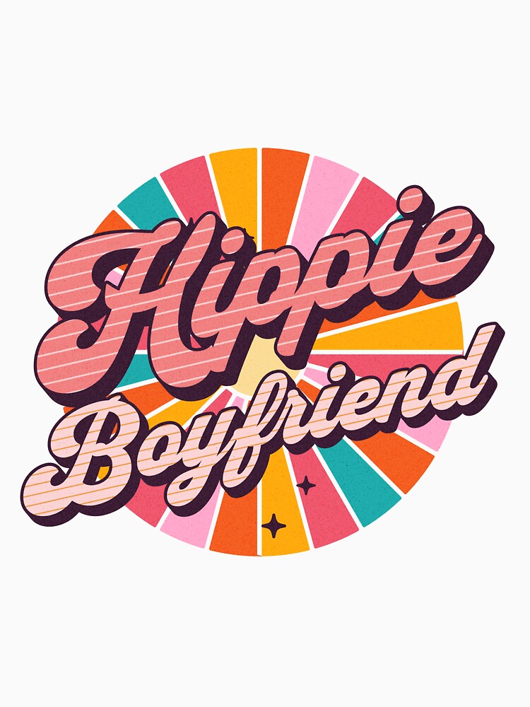 Hippie Boyfriend - I Love My Boyfriend - Christmas Gift For Boyfriend by AlanPhotoArt