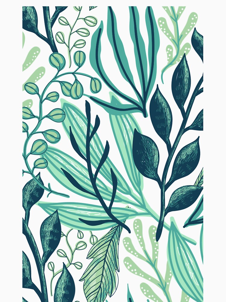 Green plant pattern printed by Rajzone