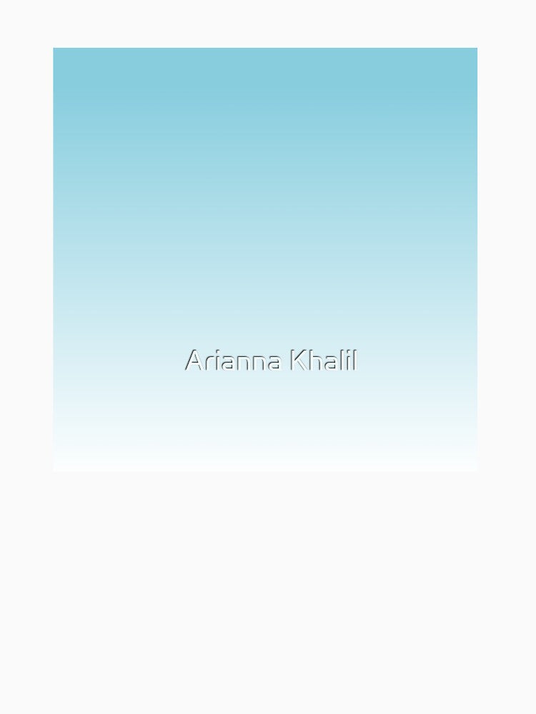 Pastel Blue Ombre Gradient by Arianna Khalil