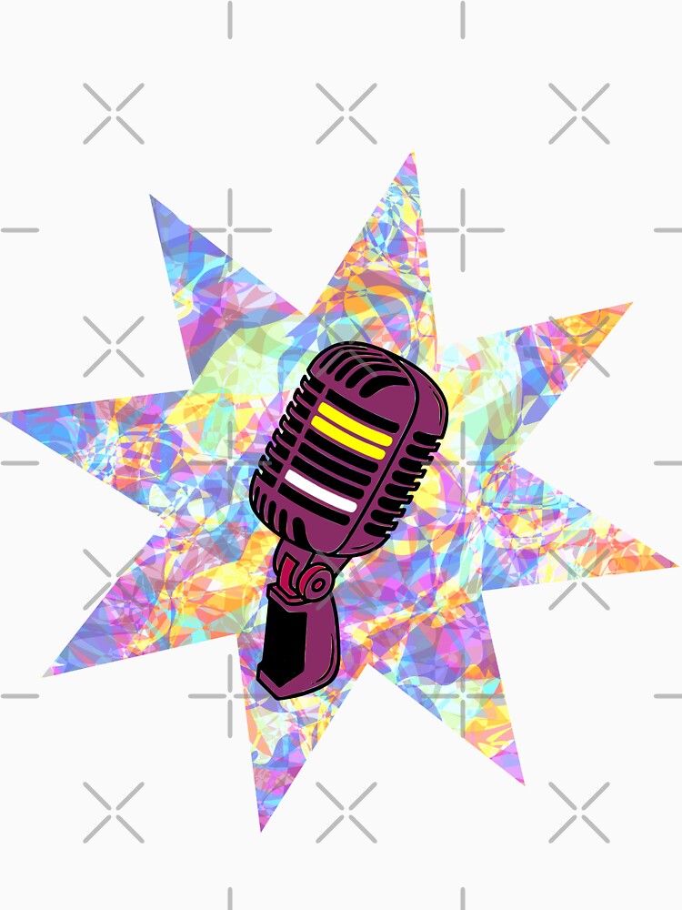 Hand Drawn Microphone Podcast Host Vocalist by Imakeyouhappy