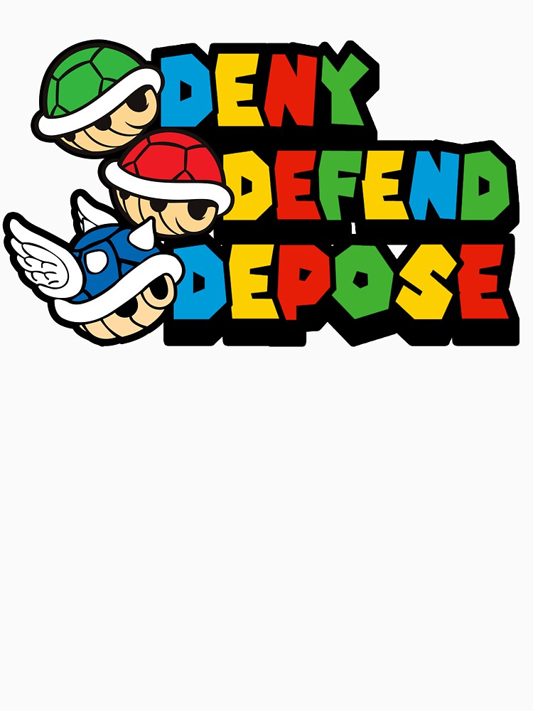 Deny Defend Depose Shells by SuperFunFactory