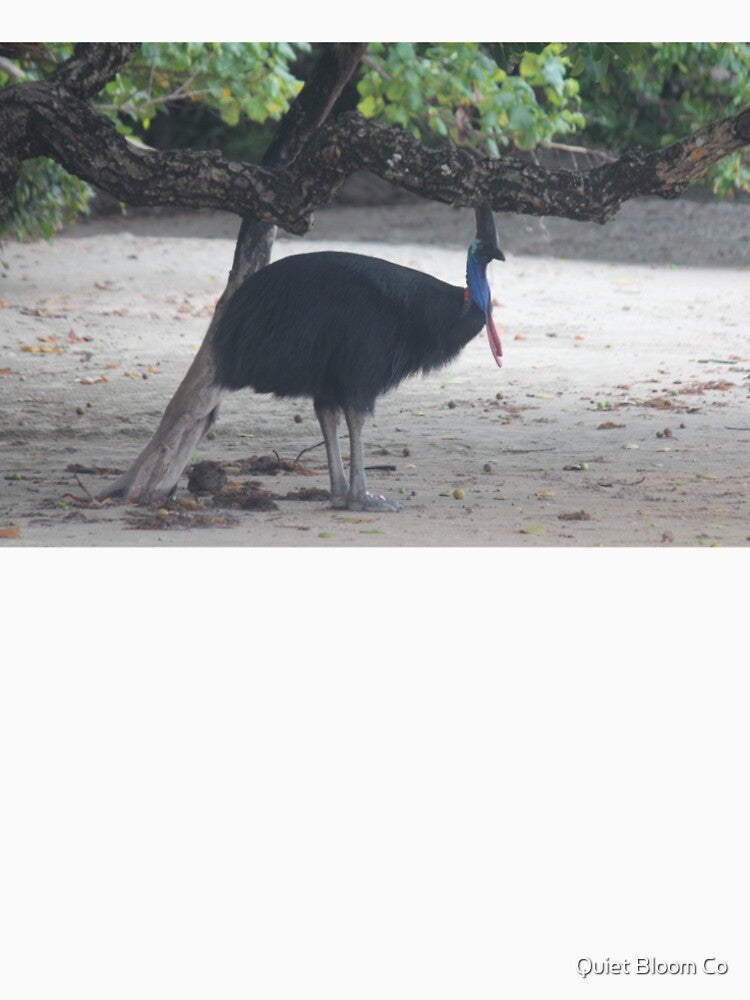 Cassowary stroll On the beach by Quiet Bloom Co