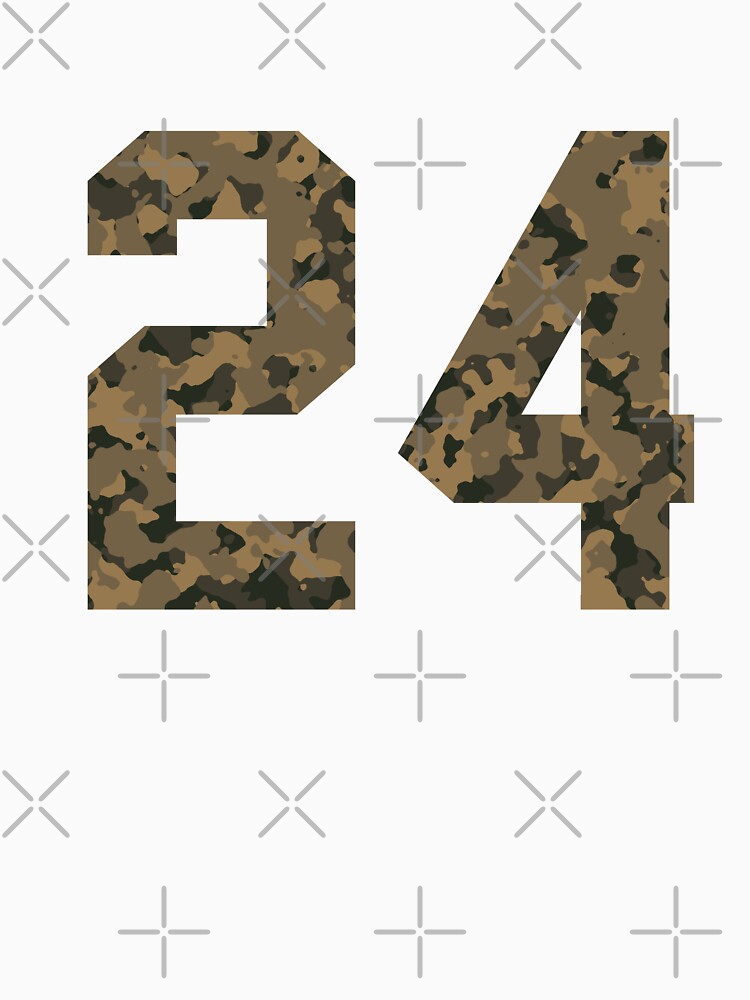 Army Camouflage Number 24 - Sports Numbers by NECHSTORE