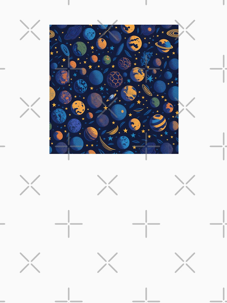 Planet Pattern by PawsAndCoffeeCo