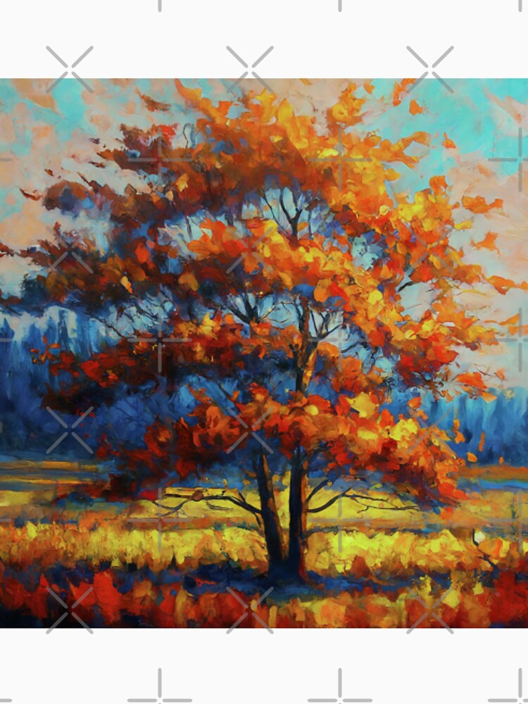 Line Art water colour tree Painting by BestArtByArvind