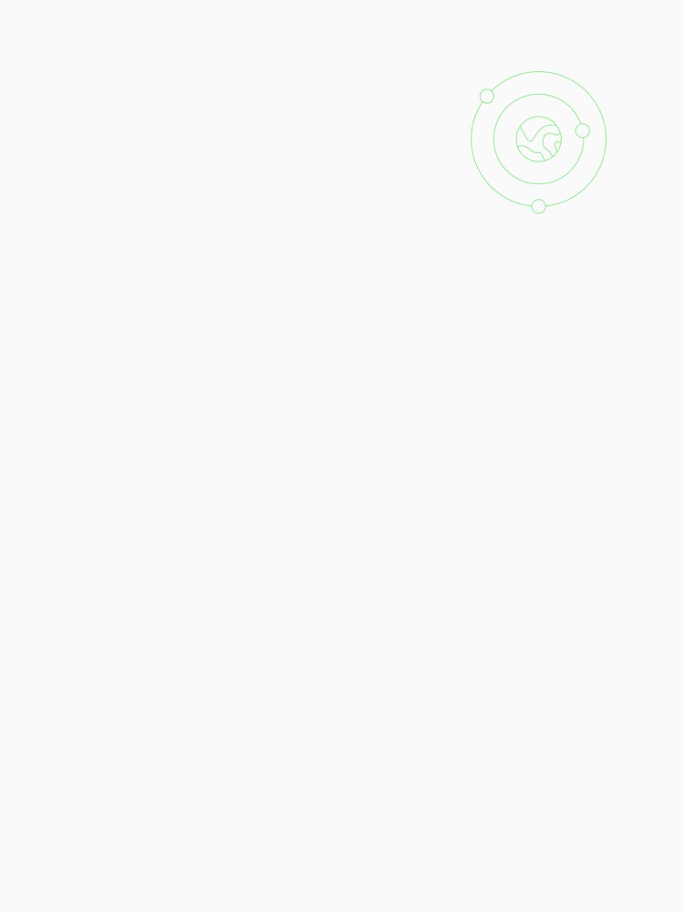 PLANET WITH MOONS (LIGHT GREEN) by Top10Designs