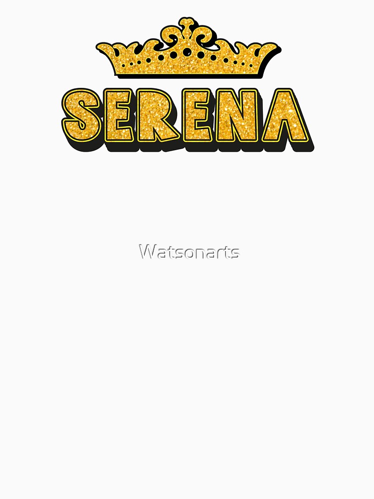 Serena Personalized Funny Custom Name Crown Design by Watsonarts
