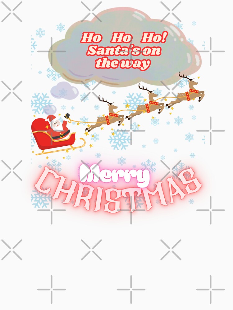 ? Ho Ho Ho Santa’s Sleigh Ride Christmas by Trendofashion