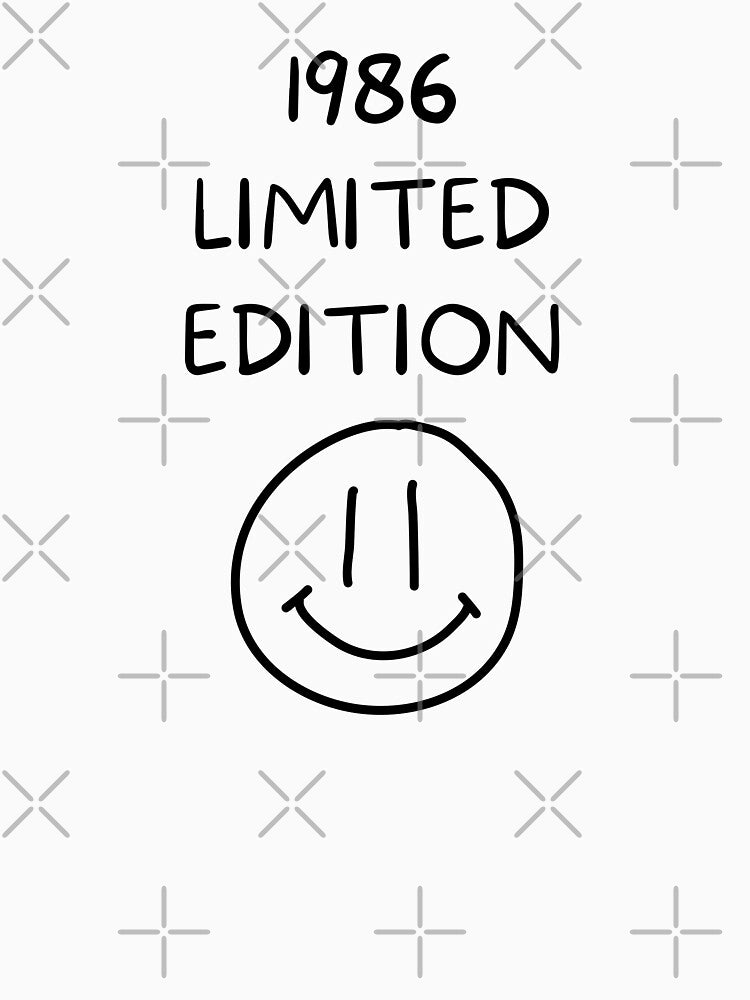 1986 LIMITED EDITION - BLACK WRITING by akaiawa