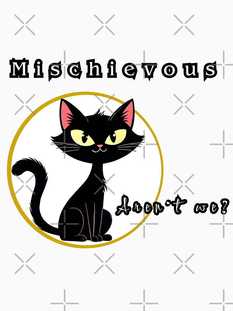 Mischievous Black Cat Energy by The Laughing Lab