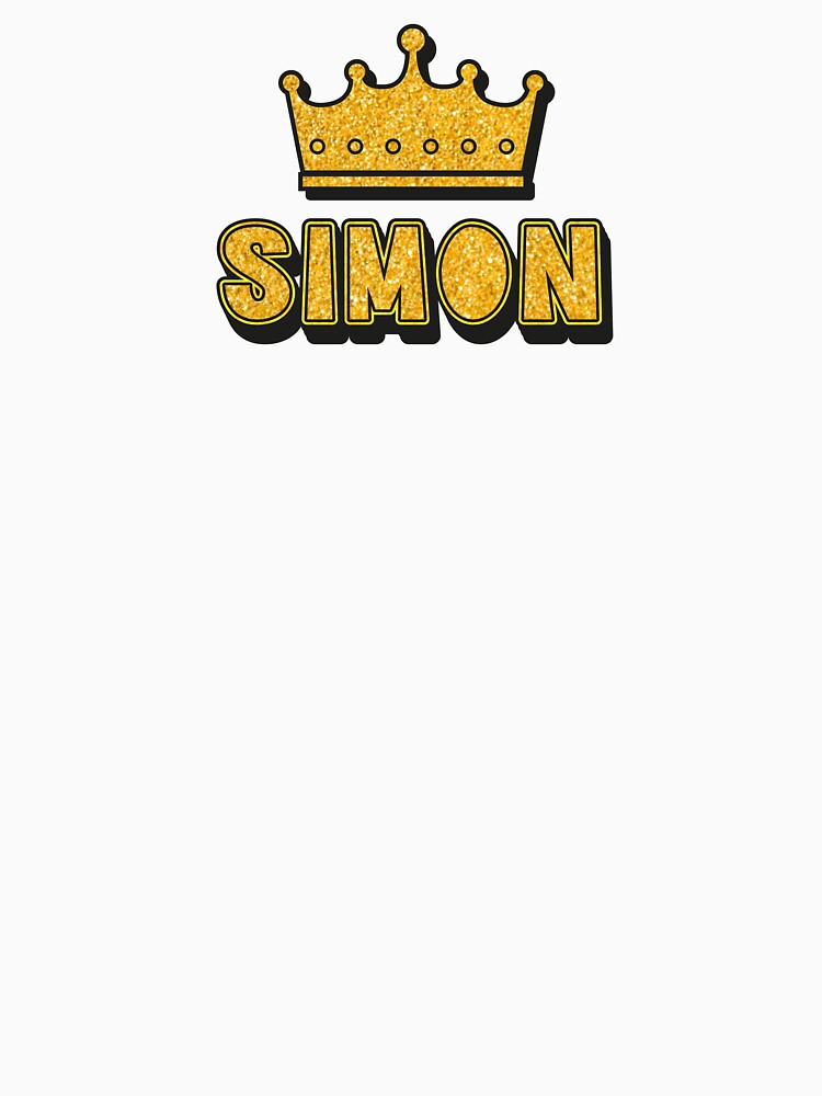 Simon Personalized Name With Crown - Cool & Funny Custom Gift for Men and Boys by Oussinc