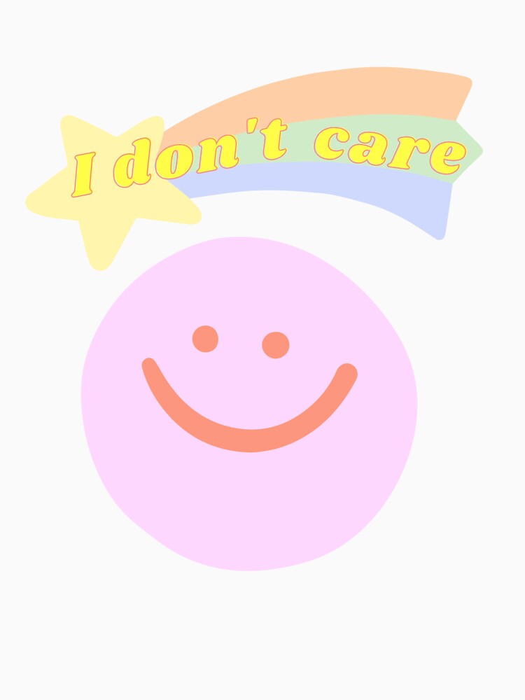 I don't care smiling face by PassionFruchti