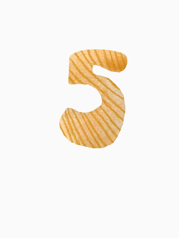 Number five yellow textured a watercolor sketch black by Yana Mustafina | Boho Soulful Designs