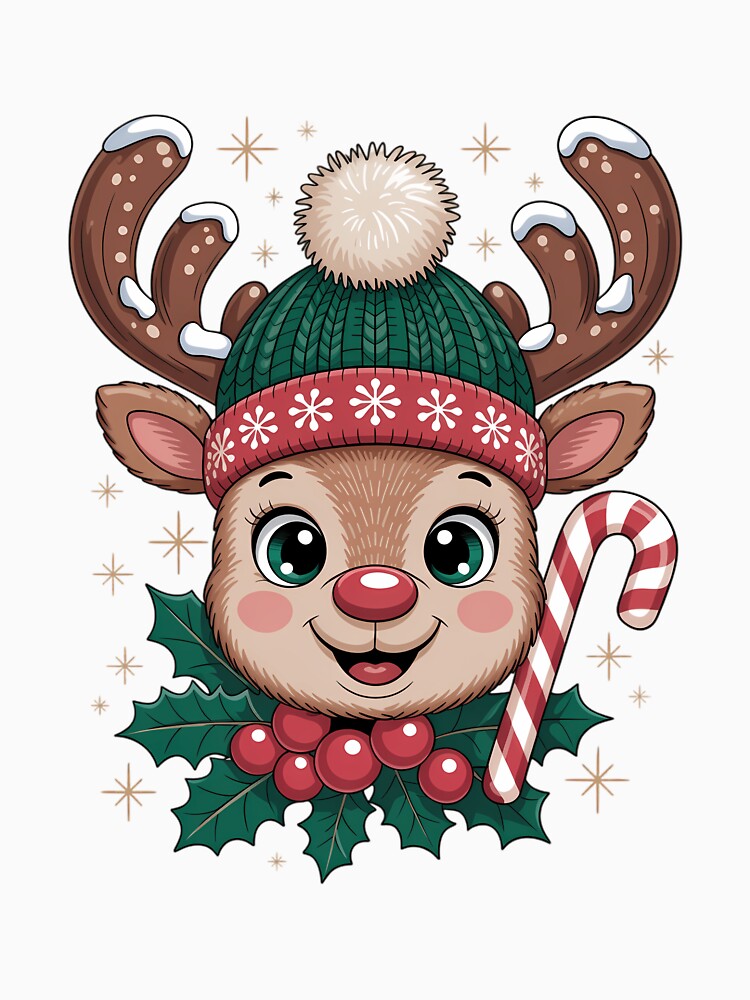 Reindeer Christmas Matching Boy and Girl Holiday Deer by LorenzaStamm
