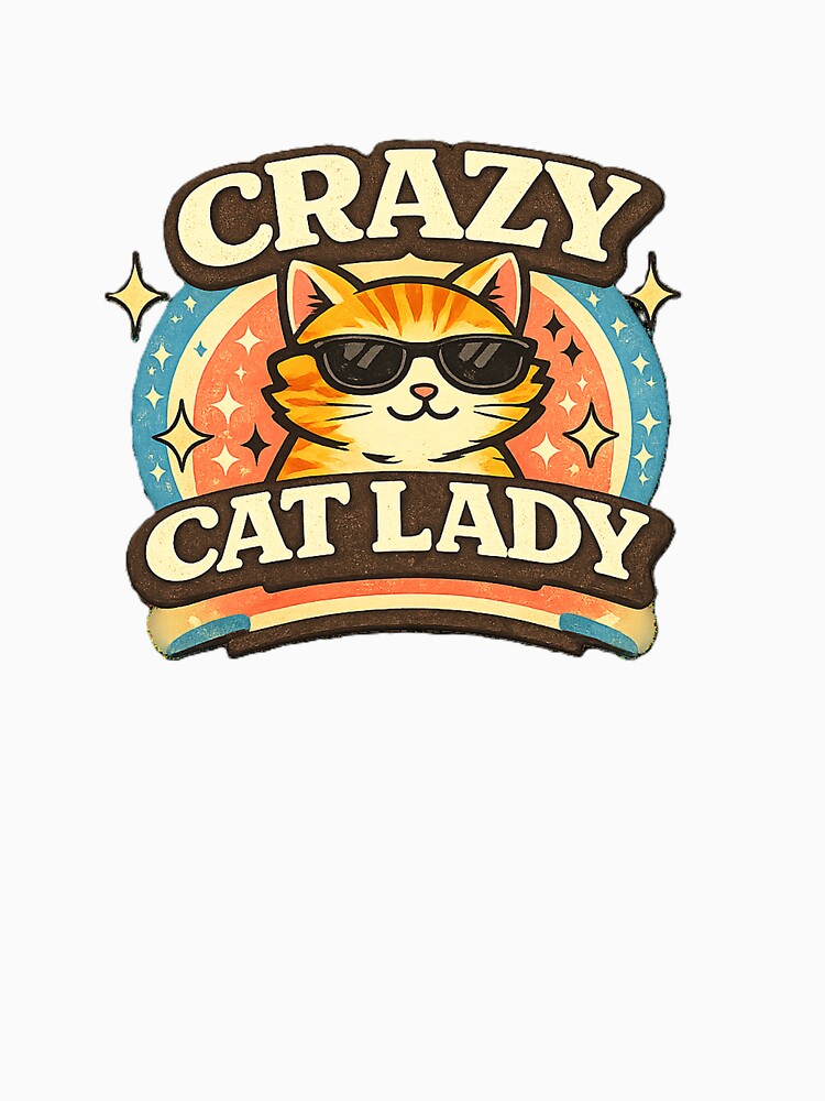Crazy Cat Lady | Vintage Retro Cat Lover Gift by StrayaStyle