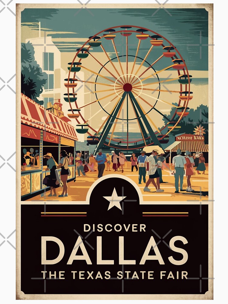 Dallas Vintage Travel Poster by TravelerRat