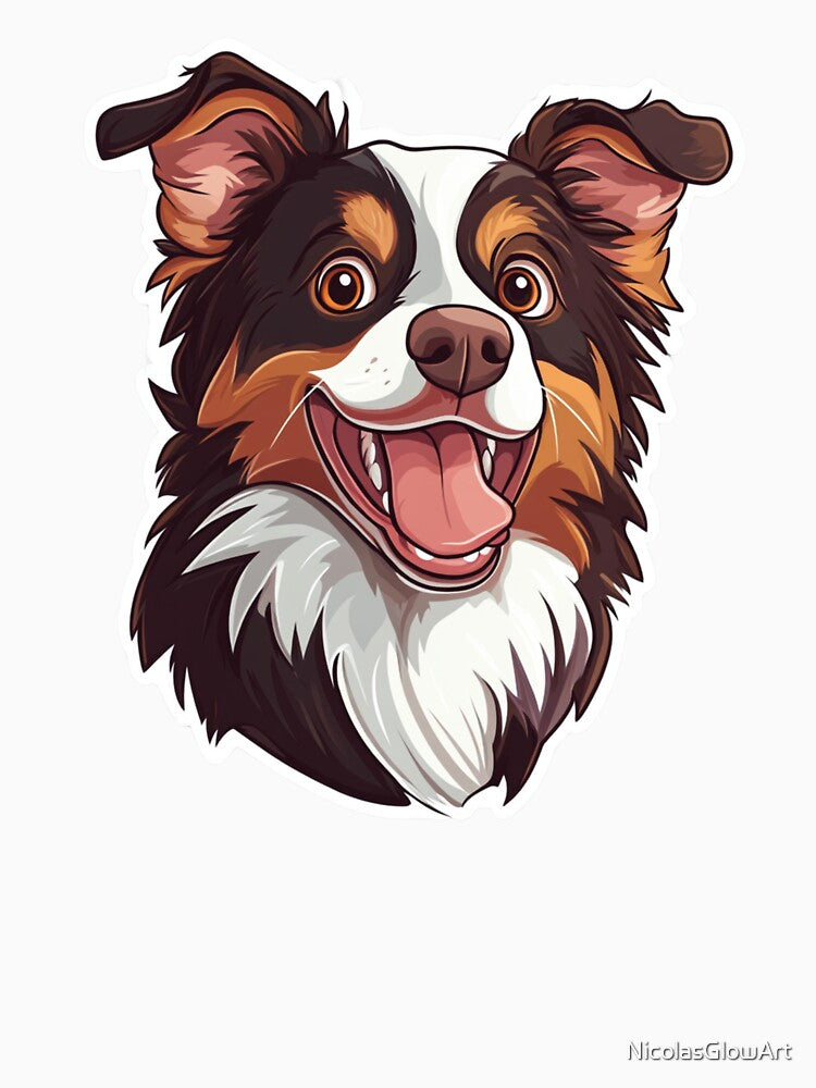 Adorable Dog Face by NicolasGlowArt