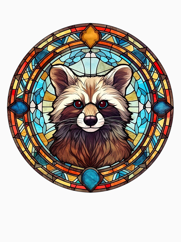 Stained Glass Raccoon by OutbreakDesigns