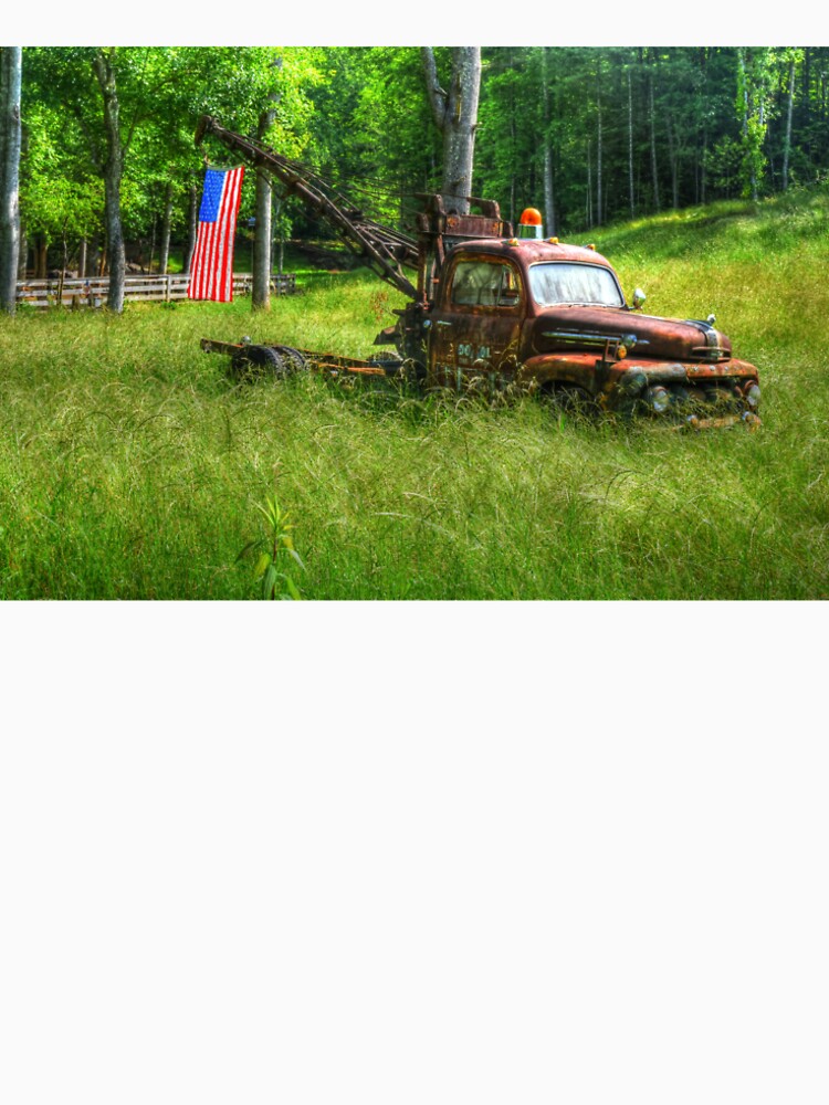 Patriotic Truck by Vintage Art