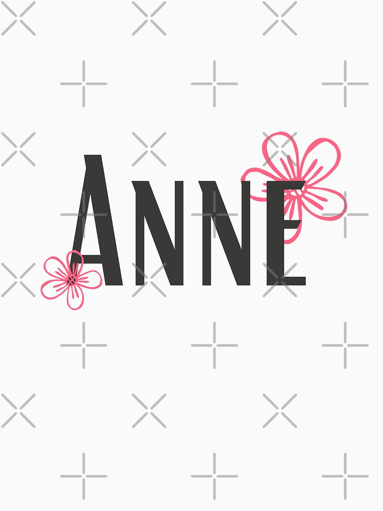 ANNE Name with flowers by Rocky Designs