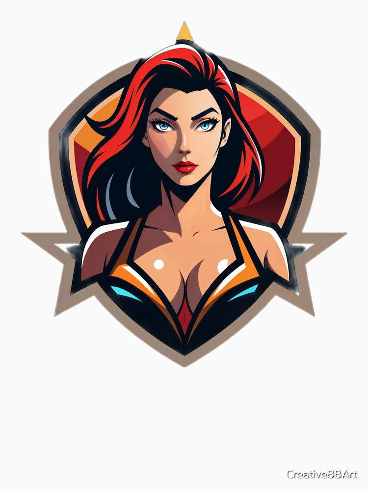 old logo girl in vector style by Creative88Art