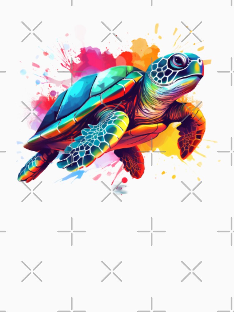 Sea Turtle Splash by GraphicsJCM