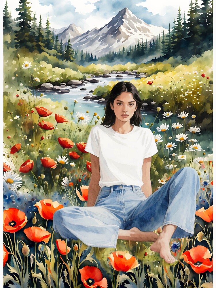 ENJOYING THE FLOWER FIELD by Tammera