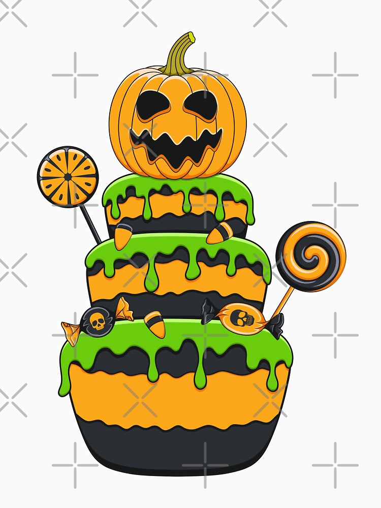 Cake of sweets, candies, pumpkin and lollipops. by RizikCat