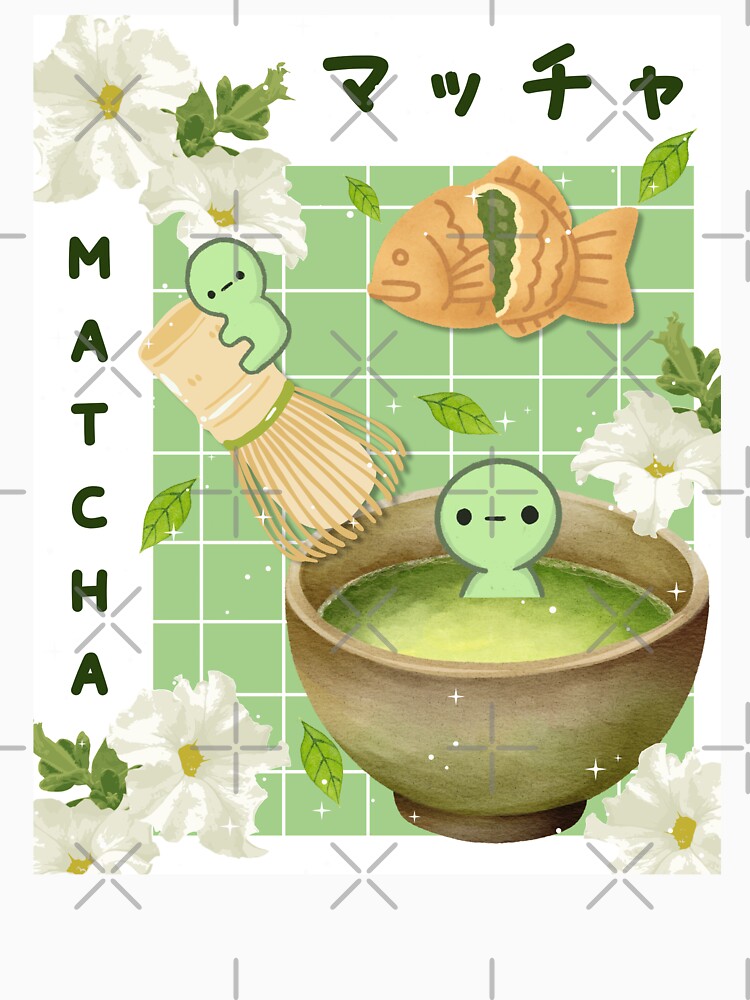 Kawaii Matcha Green Guys Japanese Tea by starbunnykawaii