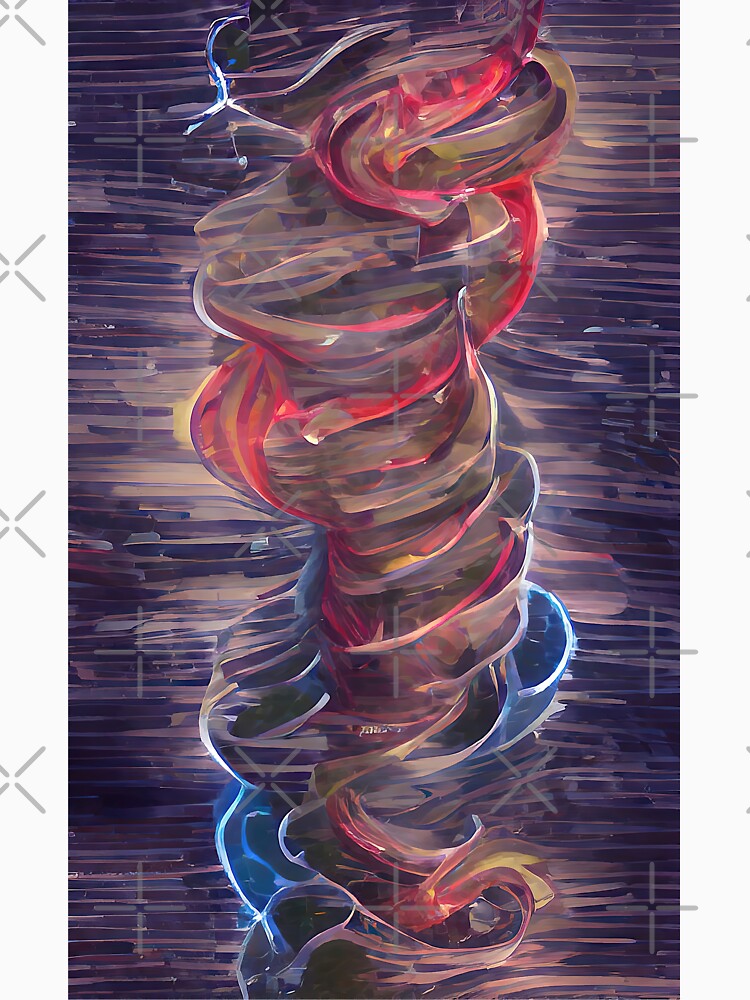 Colorful Abstract Art Named CYCLONE HELIX by headstock