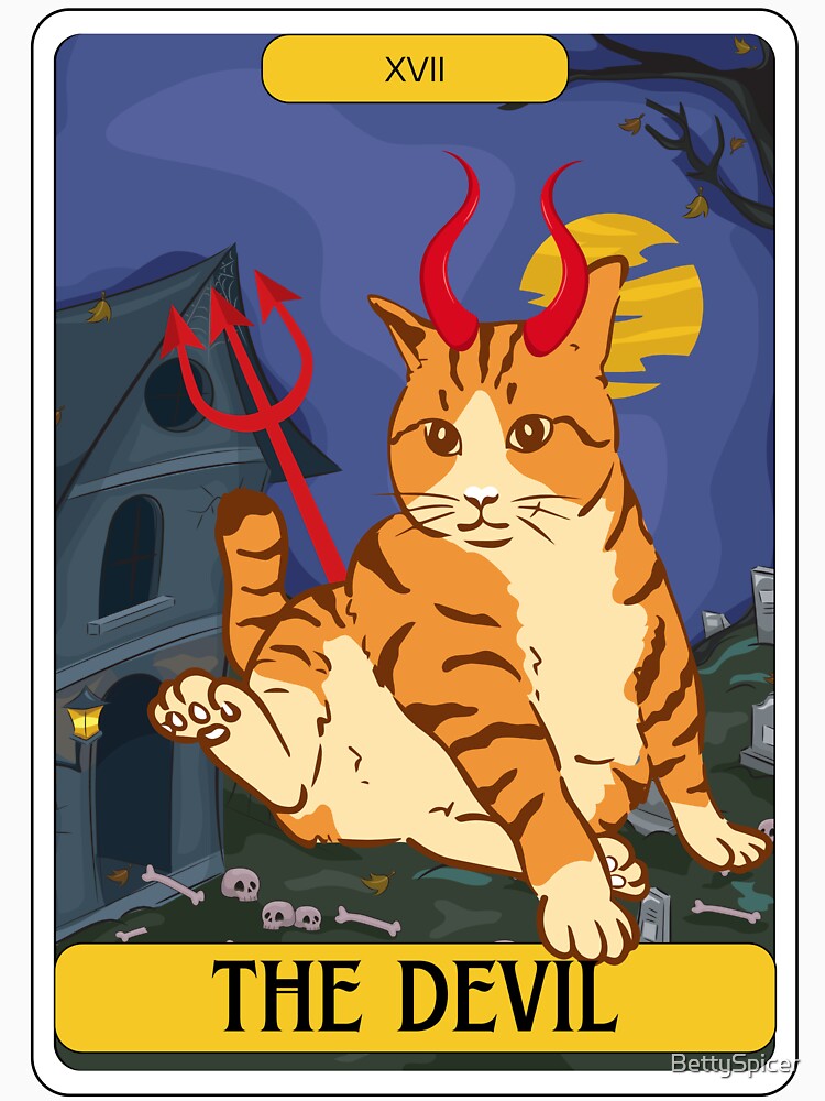 Tarot Card Tiger Cat The Devil by BettySpicer
