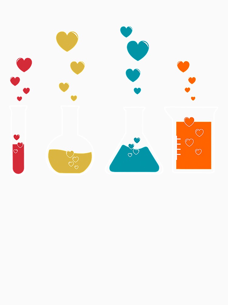 Cute Chemistry Hearts Science Valentines Gift Nerd by KendraHenke