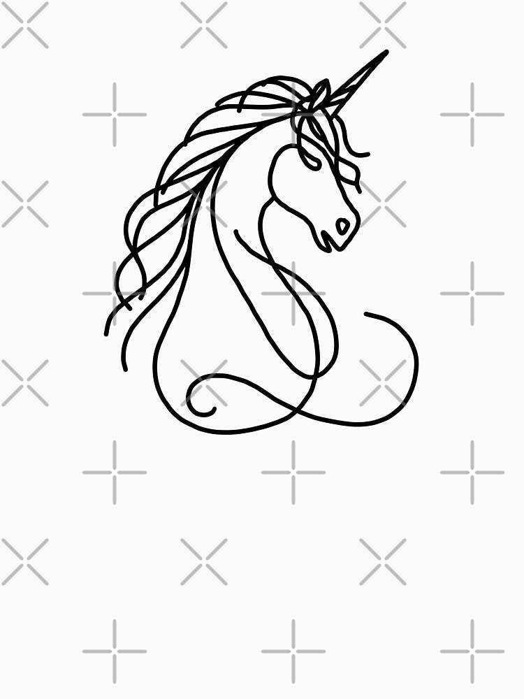 Unicorn Line Art by irissletters