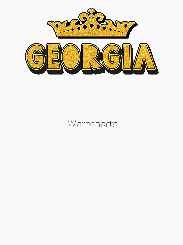 Georgia Personalized Funny Custom Name Crown Design by Watsonarts