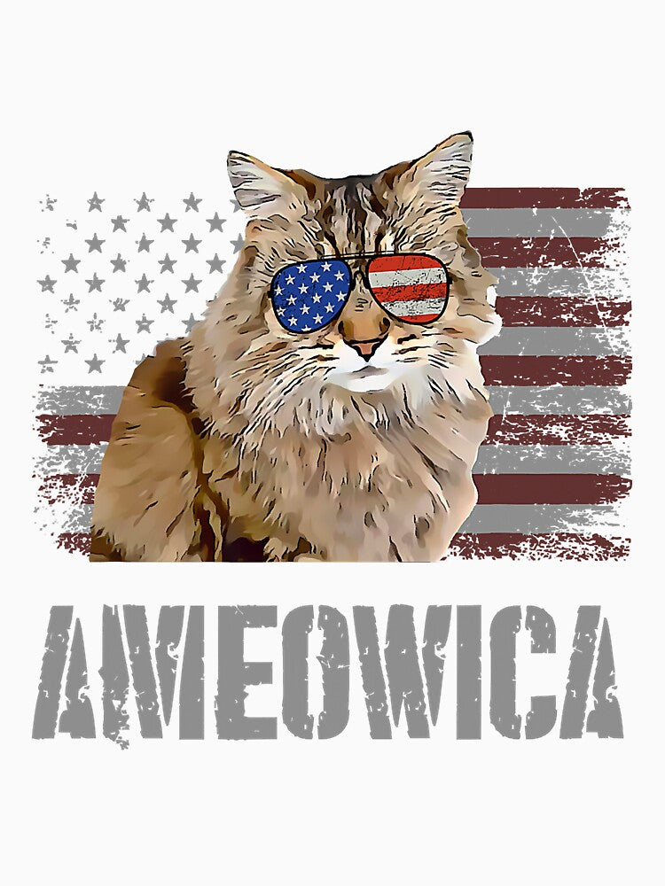Ragamuffin Cat Funny Ameowica Retro by carpe9572