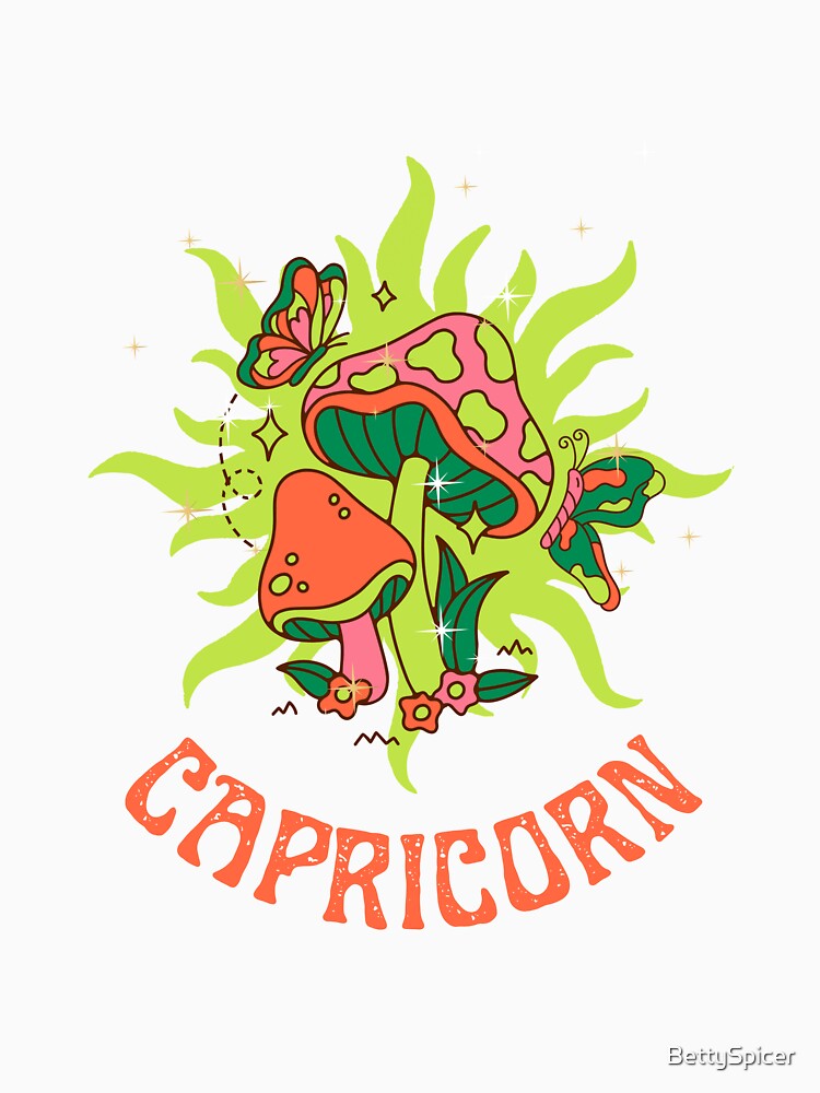 Capricorn Cottage Core Psychedelic by BettySpicer