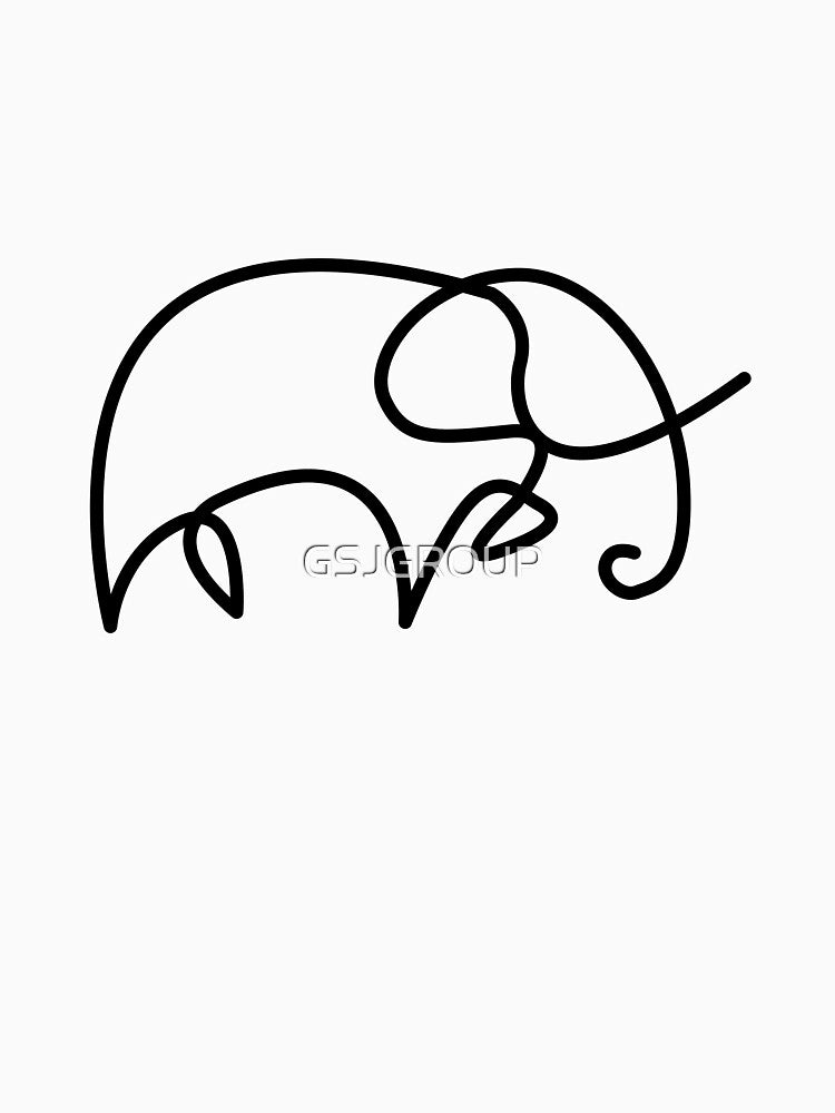 Line art elephant by GSJGROUP