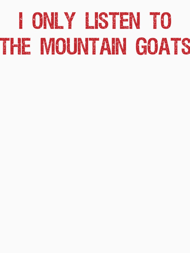 I only listen to the mountain goats Mountain lovers gift idea, Gift idea for him and for her by OnTheRunFinds
