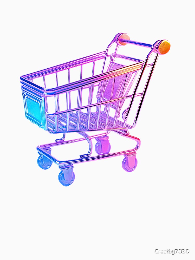 Neon Gradient E-commerce Shopping Cart by Creatby7030