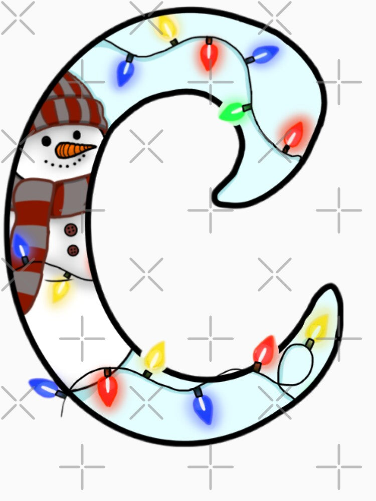 Holiday themed letter C by Artistkhg