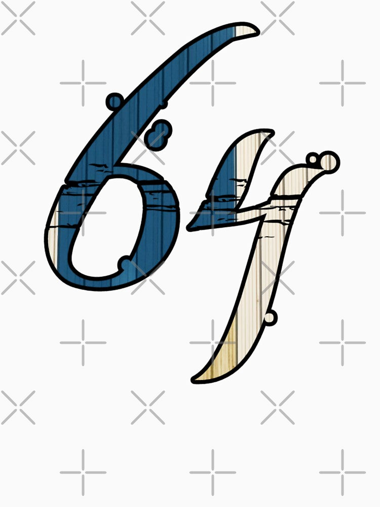 64 – Minimal Number, Retro Vibe & Clean Typography Design by Gilded Dreams