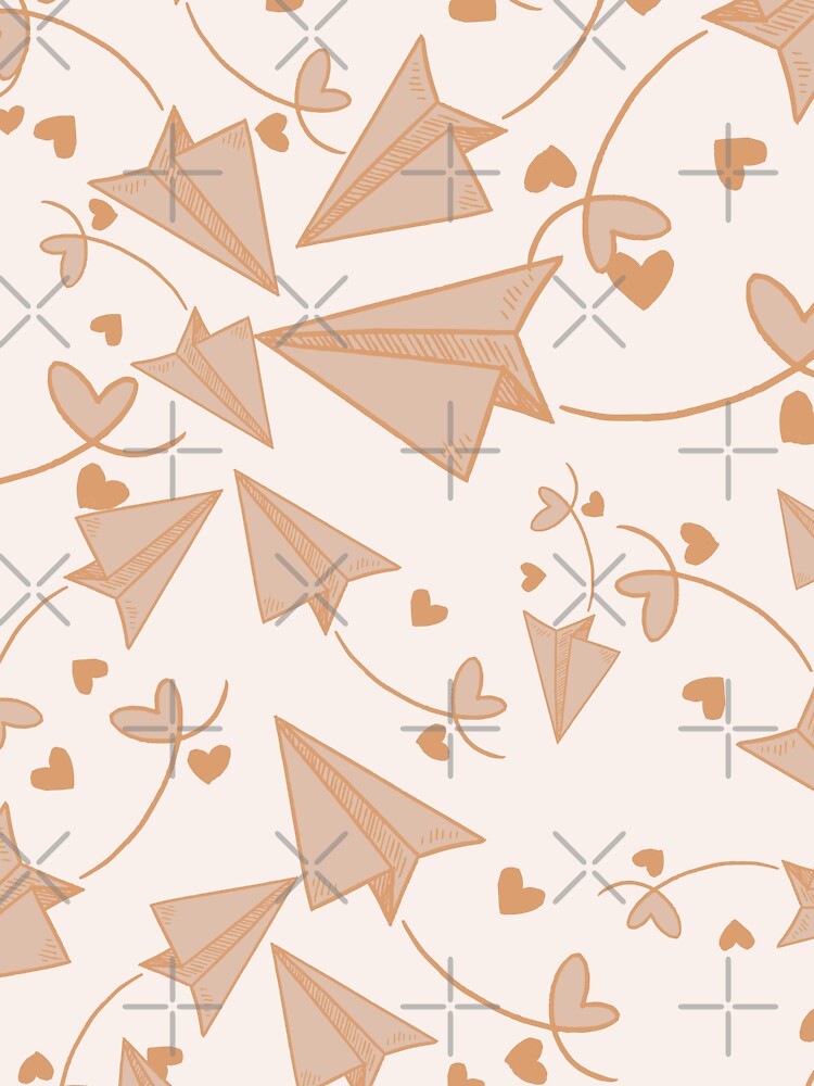 Romantic hearts love in the air graphic print pattern by RSDigitalPrintDesign